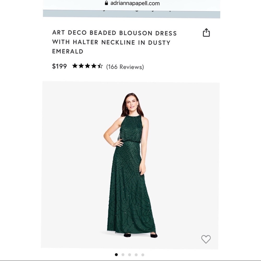 Adrianna Papell Art Deco Blousen Dress